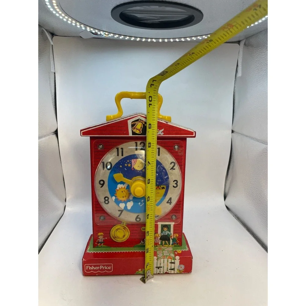 Fisher Price Musical Tick Tock Teaching Clock Music Japan Movement-Works 1962-68